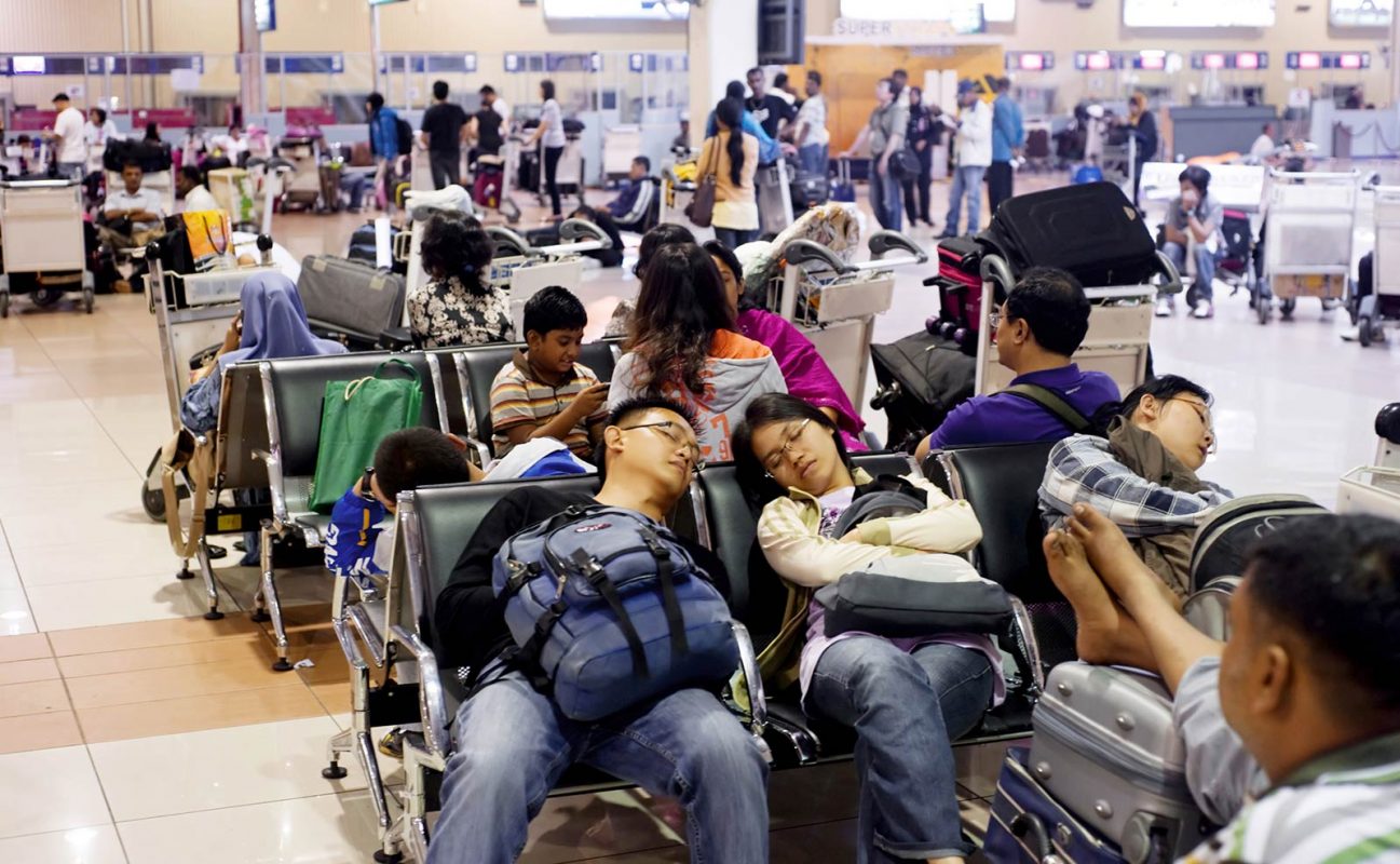 Sleeping in Airport