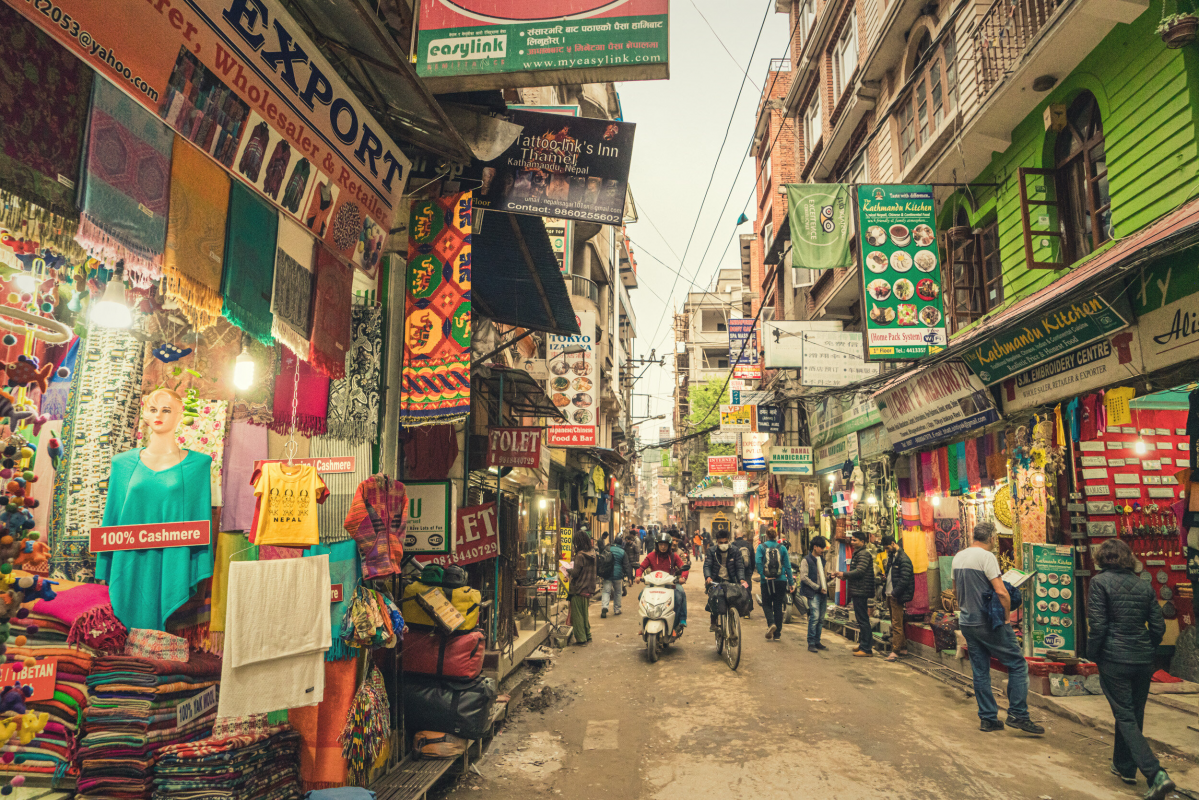 Thamel district of Kathmandu