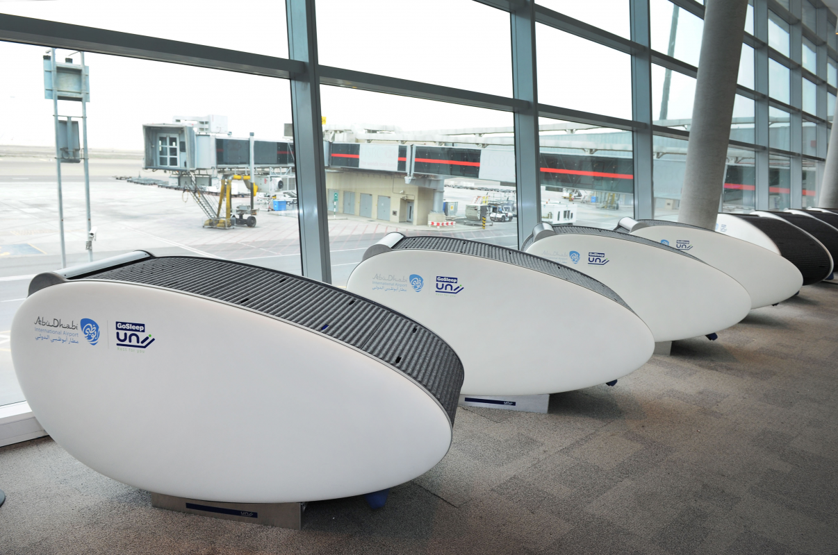 Sleeping pods in Airport