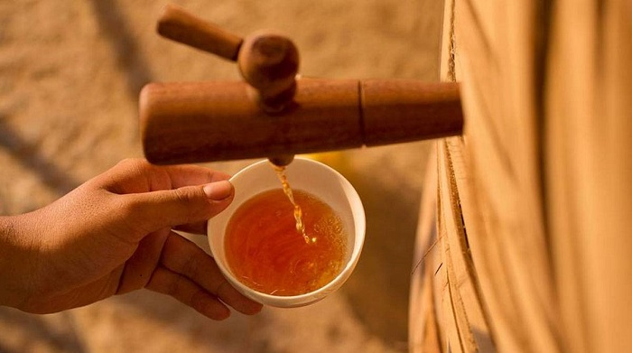 Barrel containing Phu Quoc Fish Sauce